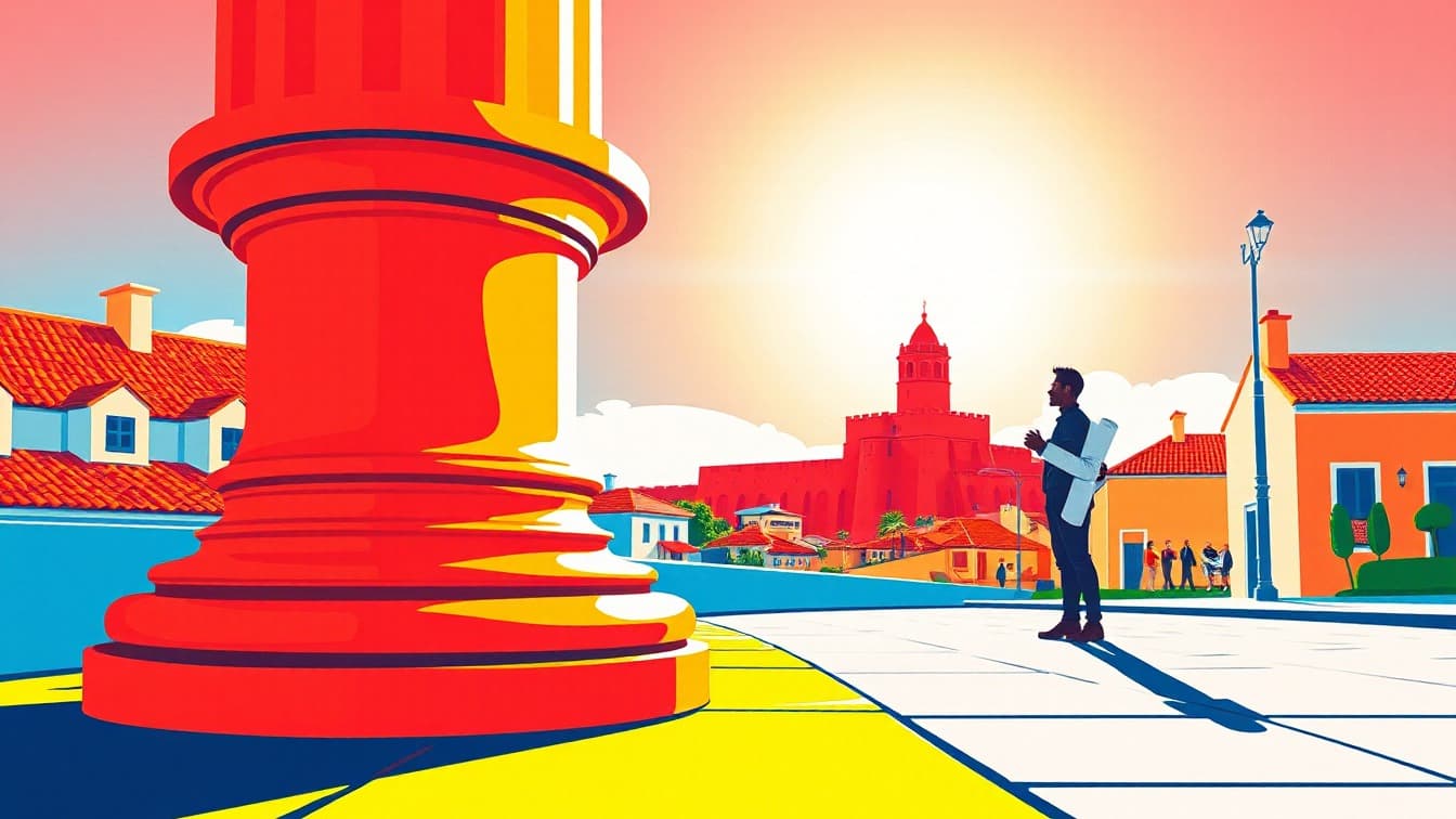 Illustrated poster: Asclepios. 2000 Years on a Hill. Guided Tour in Cartagena