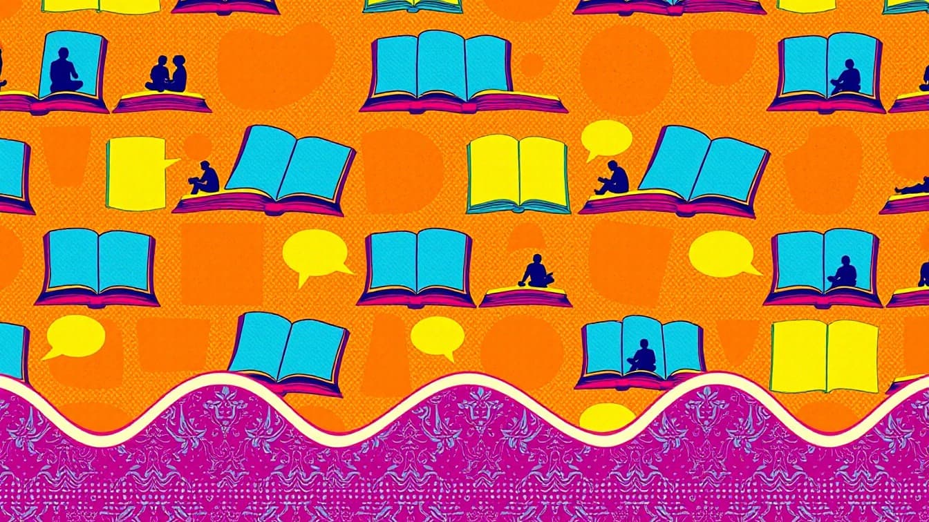 Illustrated poster: CLUB DE LECTURA: IMAS III in Cartagena