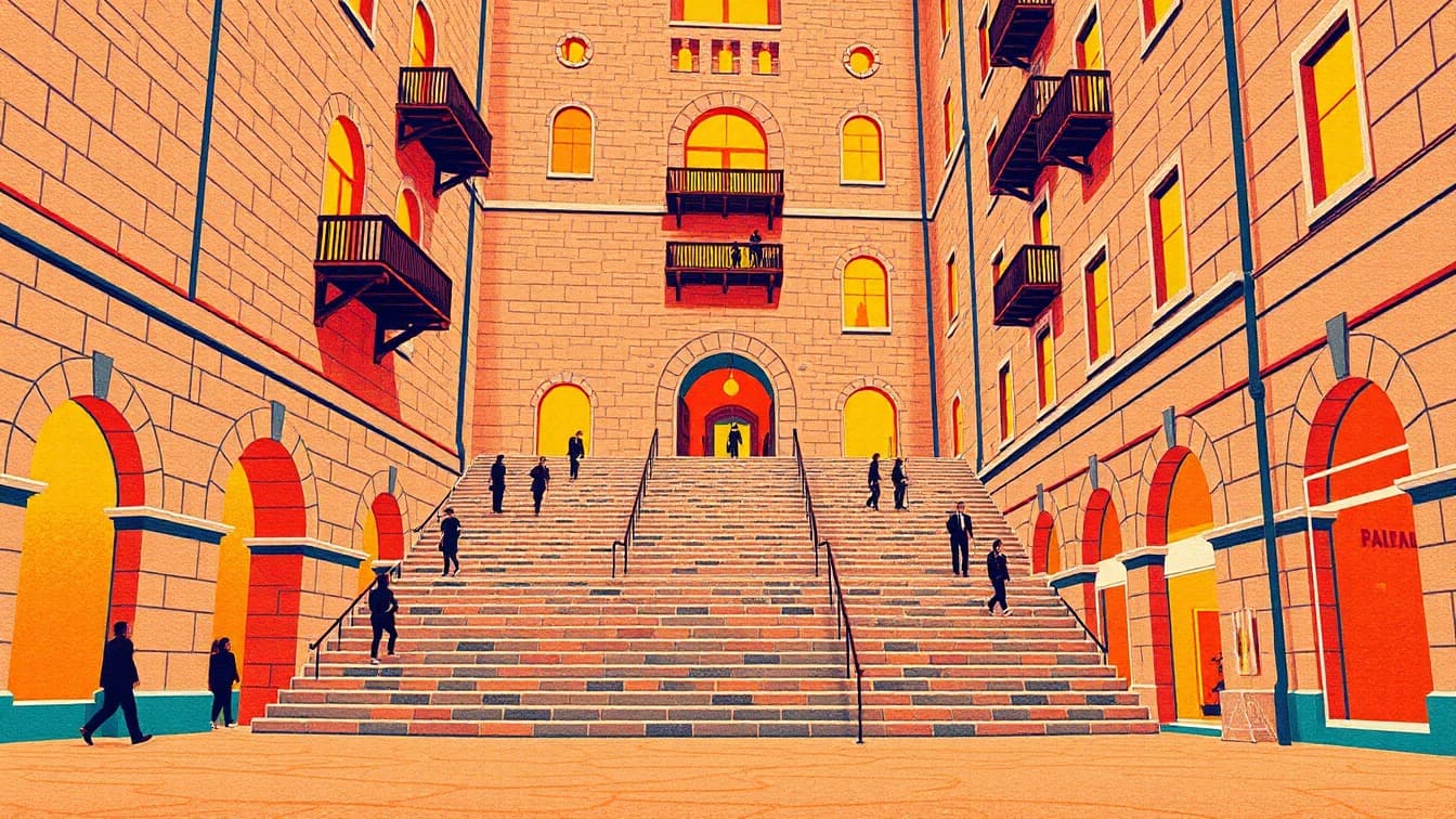 Illustrated poster: Sendaviva: Fast entry at Sendaviva, Pamplona