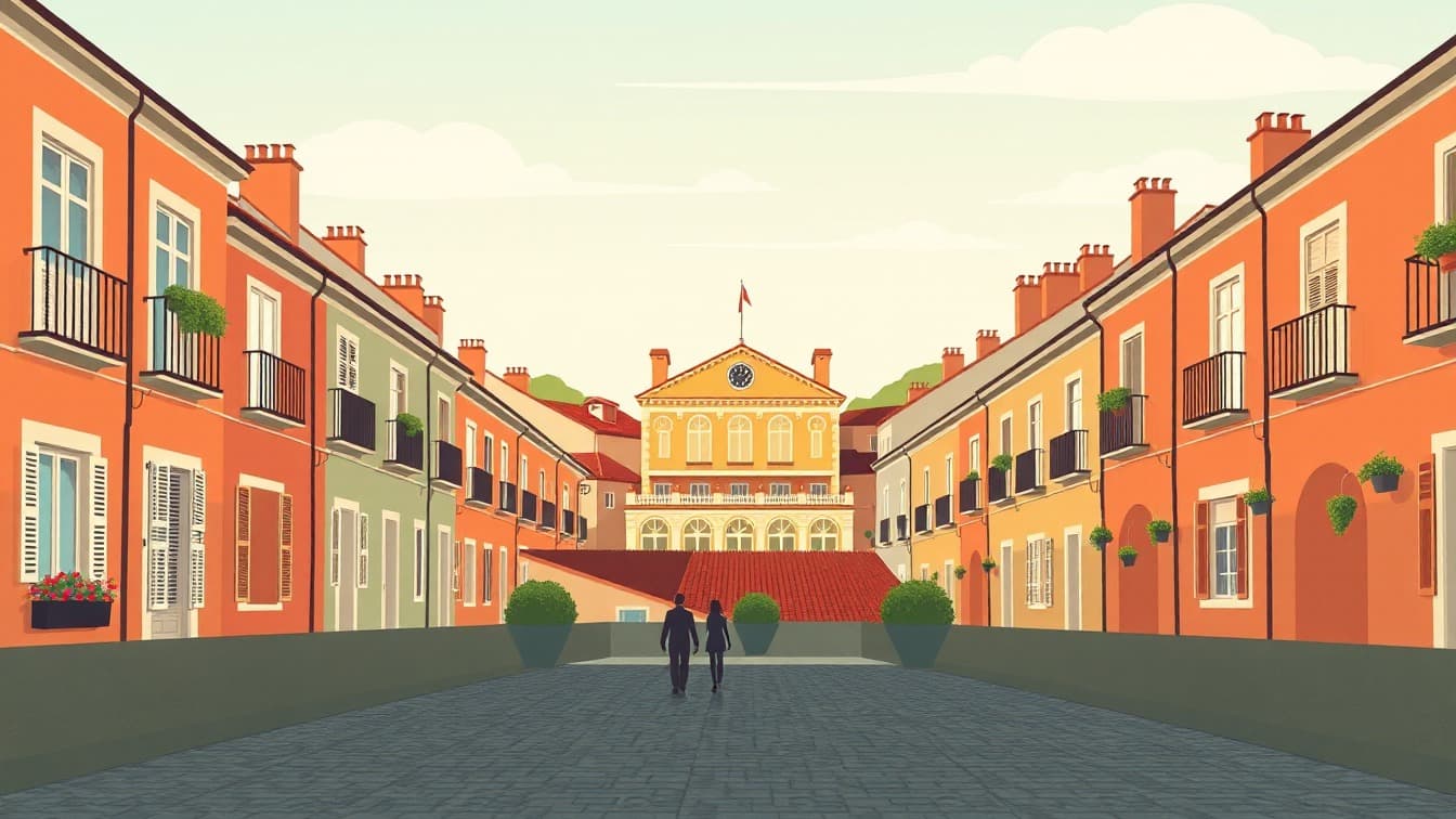 Illustriertes Plakat: Mercado de Abastos de Vitoria-Gasteiz in Vitoria-Gasteiz
