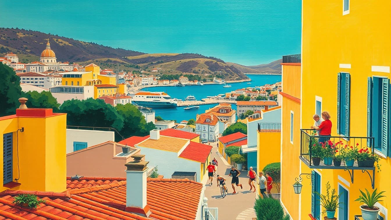 Illustriertes Plakat: Angeln mit Royal Charters Mallorca Beste Preise – Carrer Enginyer Felicià Fuster, 39, Can Picafort
