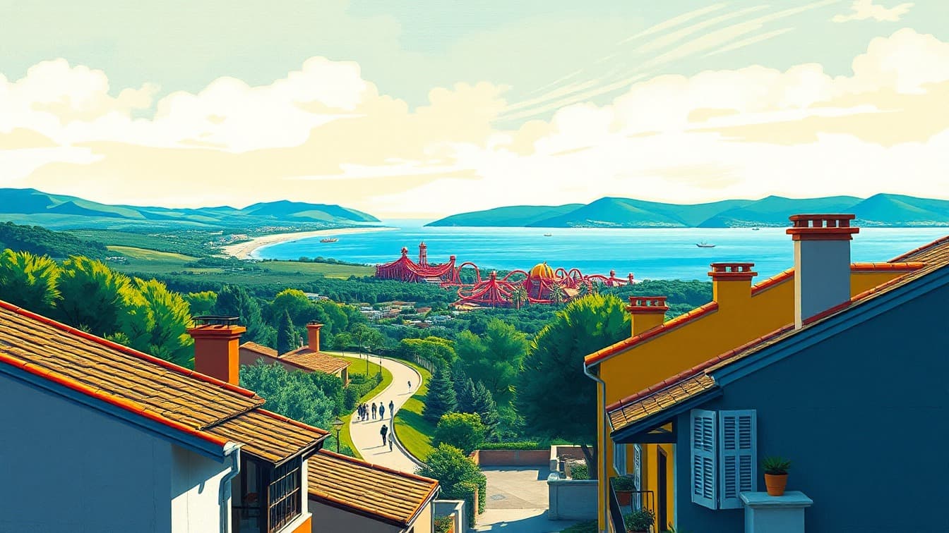 Cartel ilustrado: ¡Entradas para Ferrari Land! en Ferrari Land, Tarragona