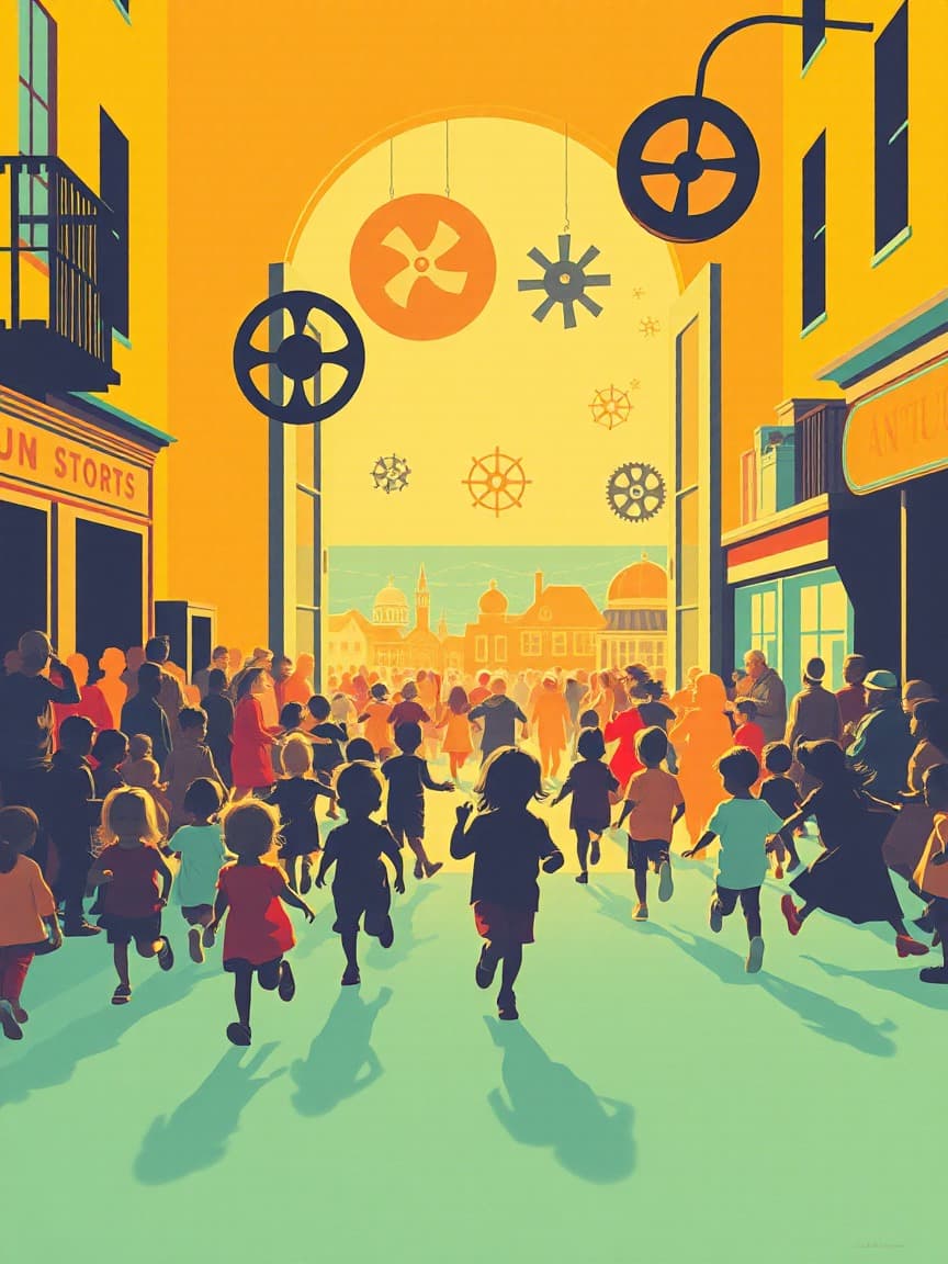 Cartel ilustrado: 'EL SECRETO DE PERAL Y LOS PLANOS PERDIDOS'. Escape room familiar en Cartagena