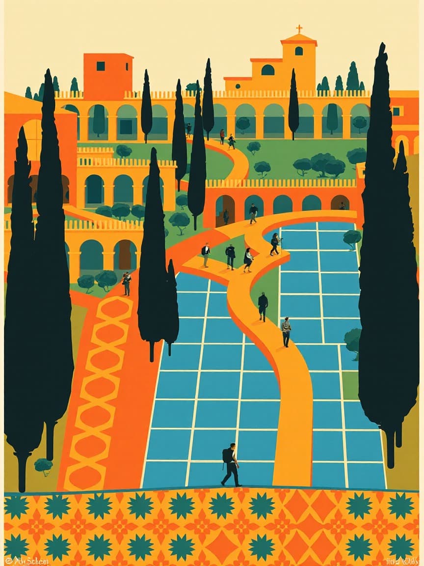 Иллюстрированная афиша: Medina Azahara: Экскурсия в Medina Azahara, Кордова