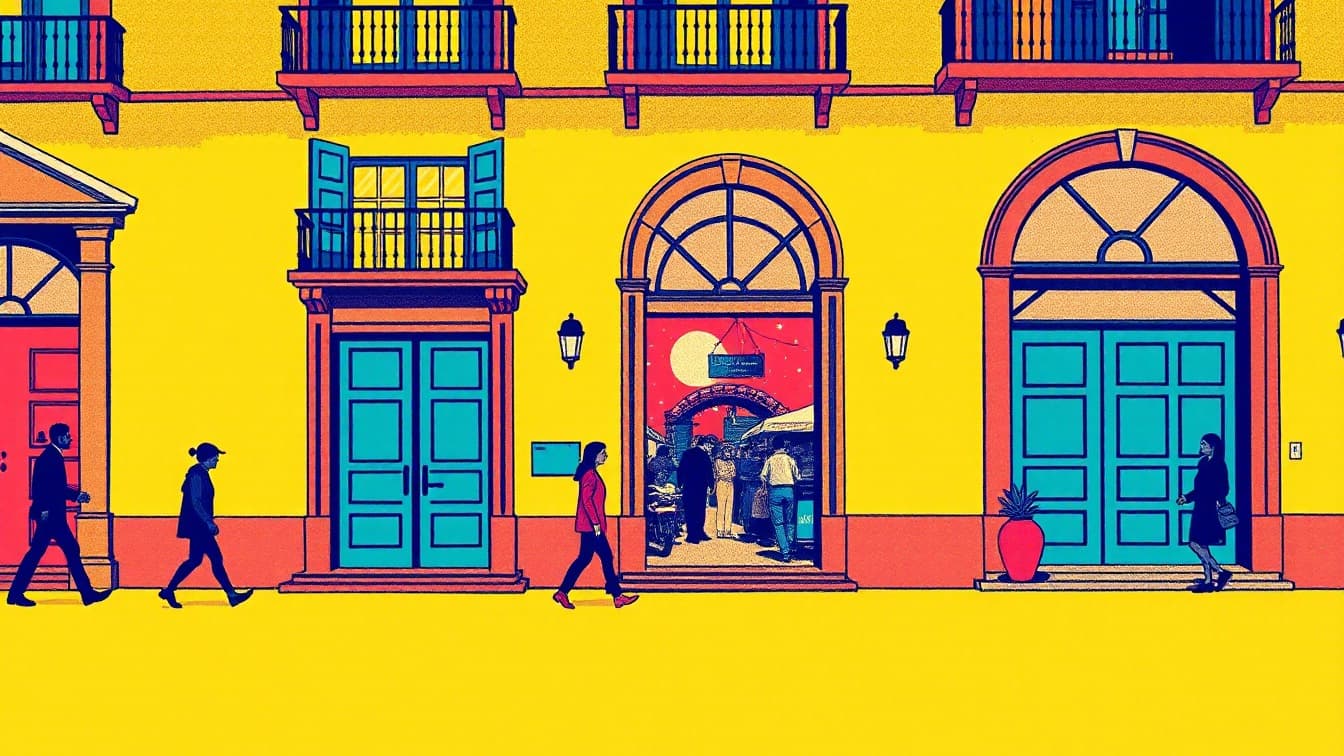 Cartel ilustrado: Palma Mallorca Scavenger Hunt & Self-Guided Walking Tour en Tren Sóller, Palma de Mallorca