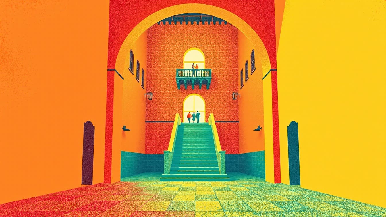Illustriertes Plakat: Alcázar de los Reyes Cristianos: Geführte Tour – Alcázar de los Reyes Cristianos, Córdoba