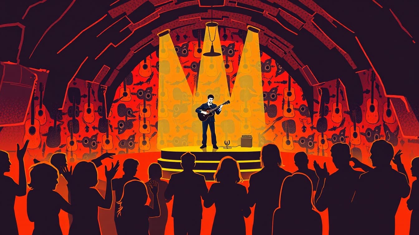 Illustriertes Plakat: Flamenco in den Cuevas del Sacromonte Los Tarantos – Cuevas Los Tarantos, Granada