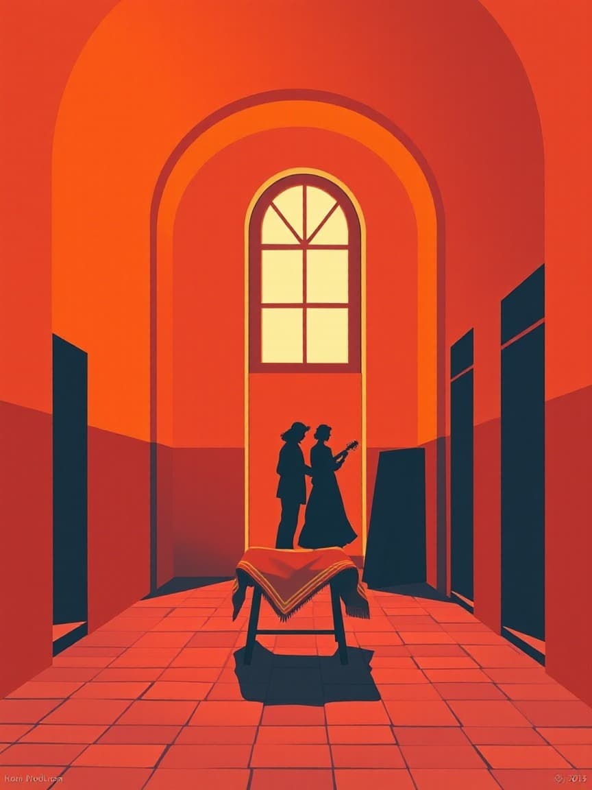 Illustriertes Plakat: El Templo Del Flamenco: Flamenco-Show + Optionales Abendessen und Getränke – Espectáculos de Flamenco en Granada