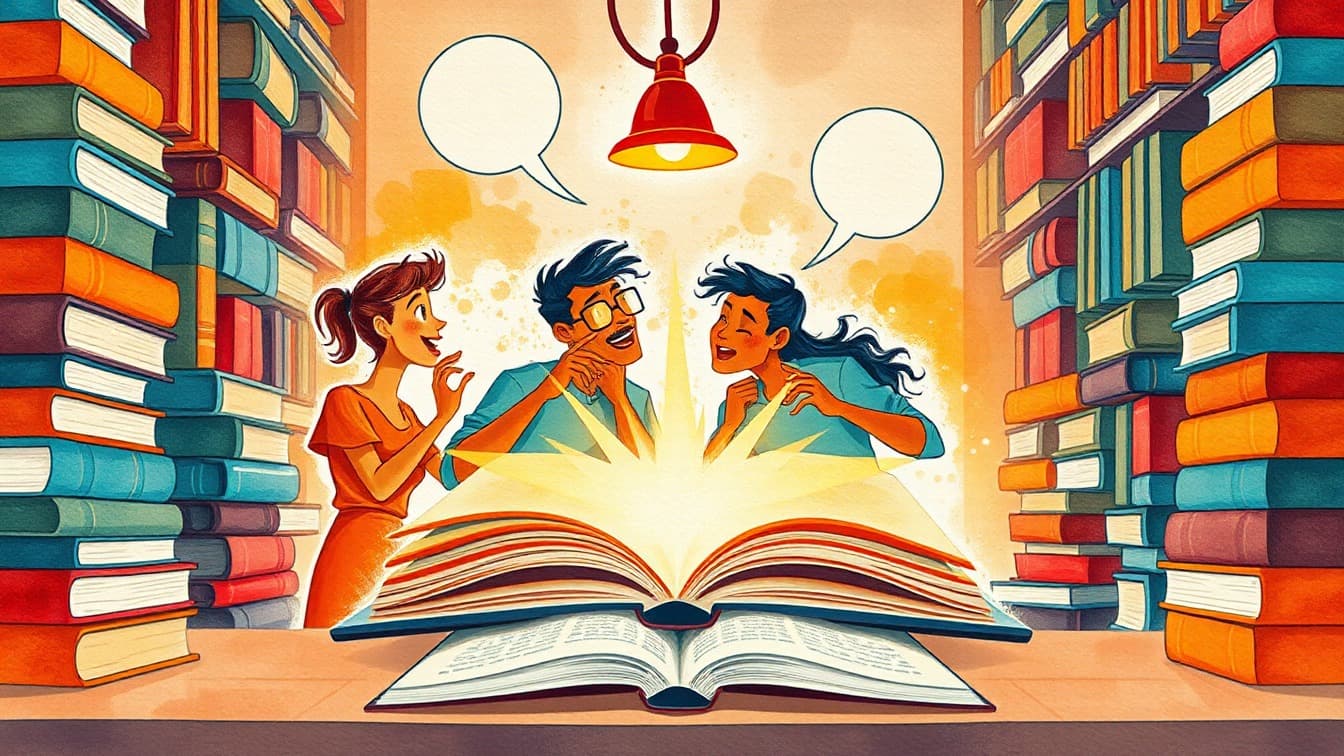Illustrated poster: Reading Club: Blind Reading at Plaza San Francisco, Cartagena