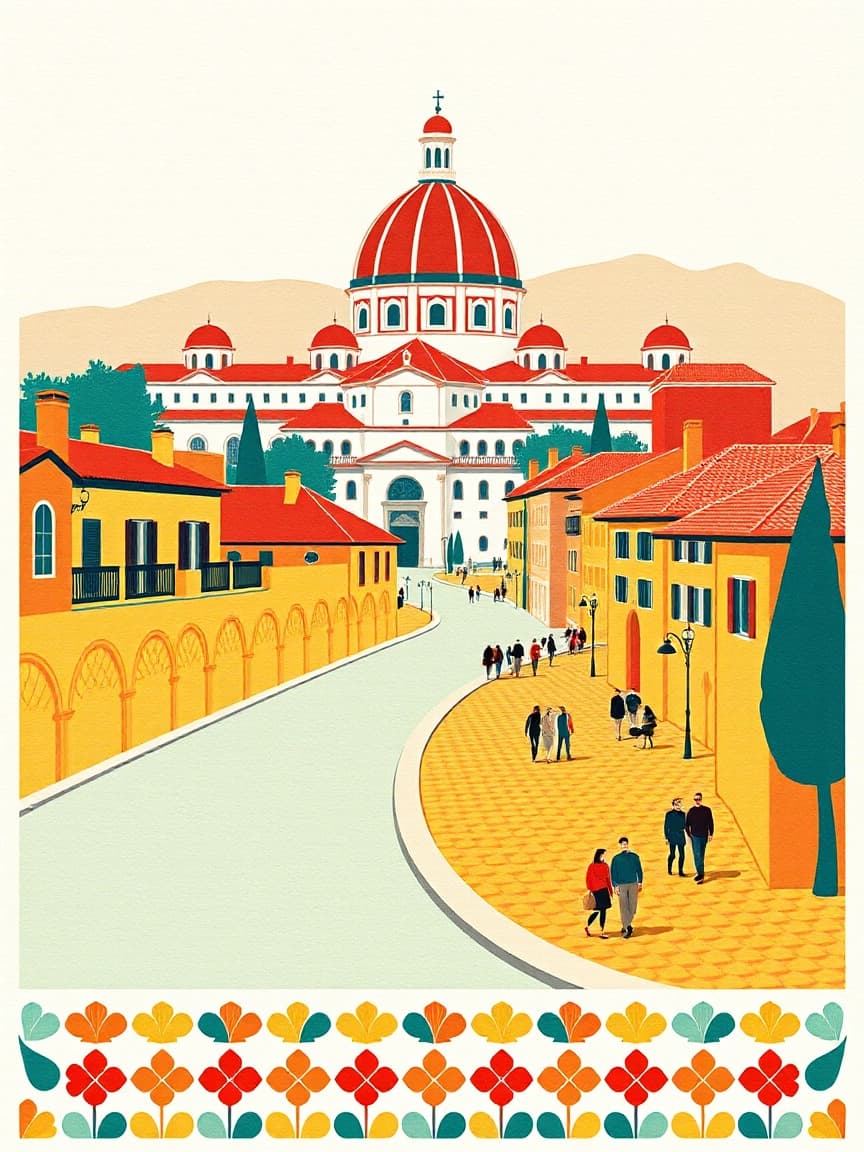 Cartel ilustrado: Visita al Museo de la Almudena y Cúpula de La Catedral de La Almudena con las mejores vistas al centro de Madrid+ Comida en el Café de La Galería en Café de La Galería (Calle de Bailén), Madrid