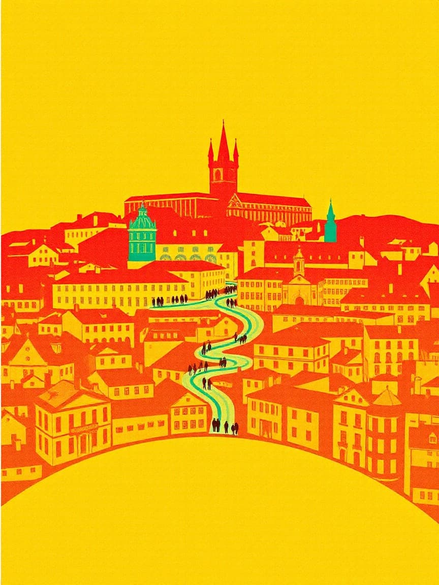 Illustrated poster: Visitas Guiadas Museo Carmen Conde-Antonio Oliver in Cartagena