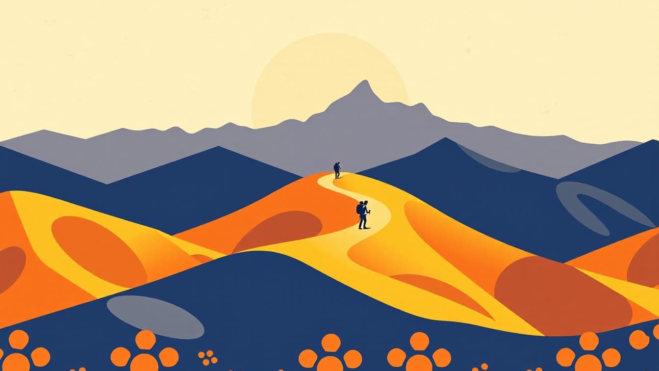 Illustriertes Plakat: Lunare Erfahrung VR in Bilbao