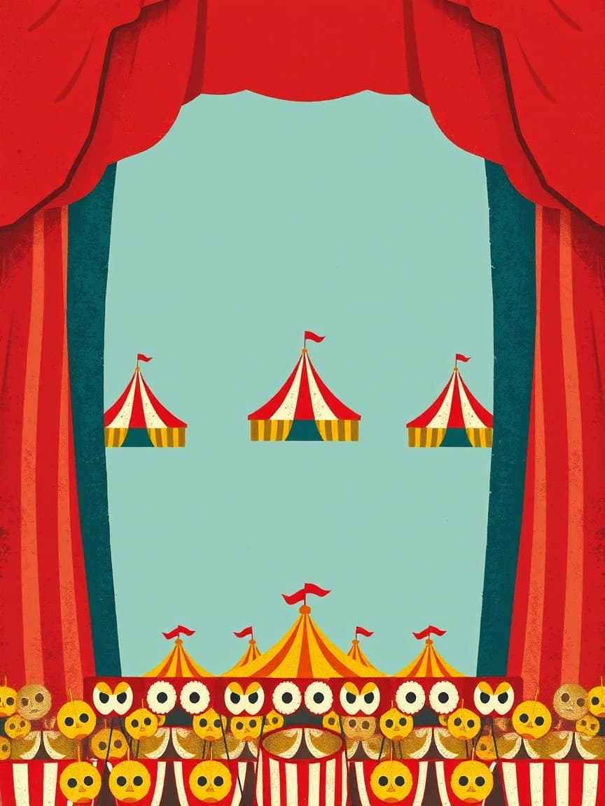 Cartel ilustrado: Fiestas de Zaldibia 2026: "Mikra zirkus" en Zaldibia