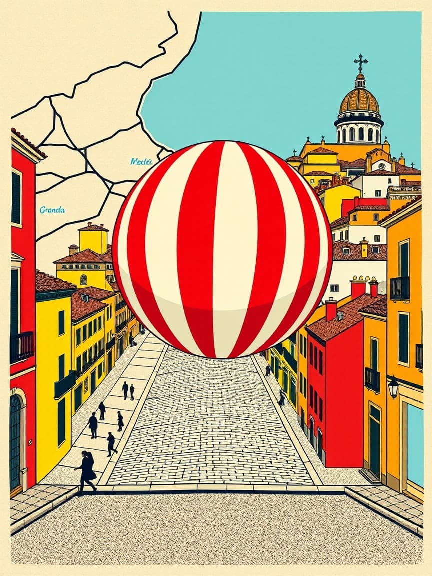 Illustrated poster: Circus Nation 2026 — 20th anniversary. at Complejo embrujo, Granada