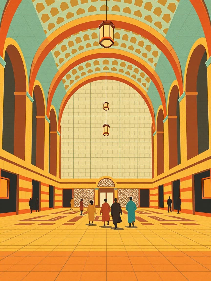 Cartel ilustrado: Hammam Al Ándalus Palma con masaje exclusivo en Baño árabe Hammam Al Ándalus Palma, Palma de Mallorca
