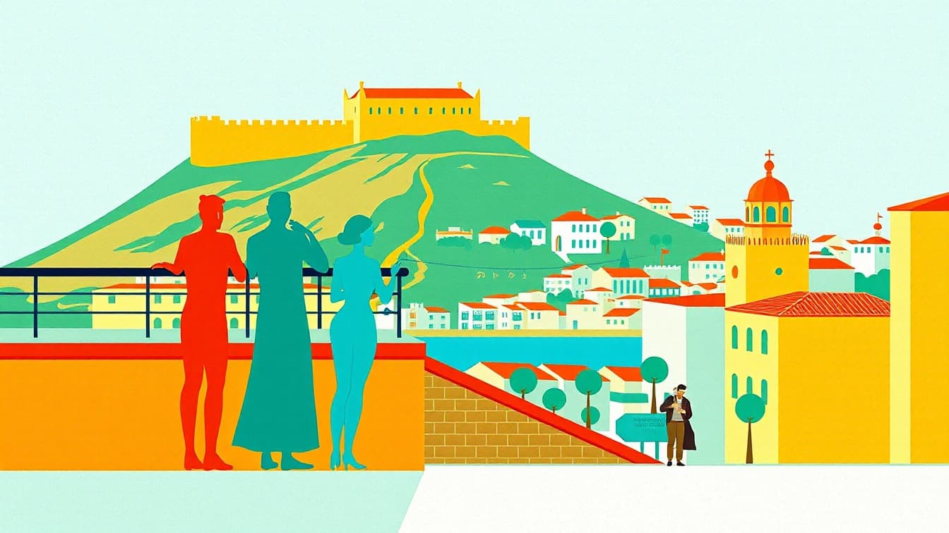 Иллюстрированная афиша: Экскурсия на лодке по Málaga в Mundo marino, Малага