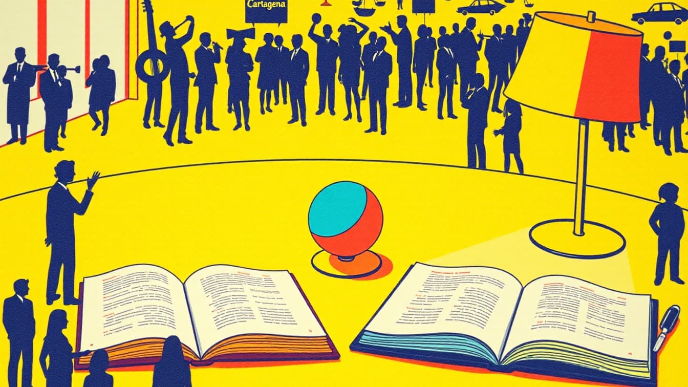 Locandina illustrata: CLUB DE LECTURA: Teleo a Cartagena