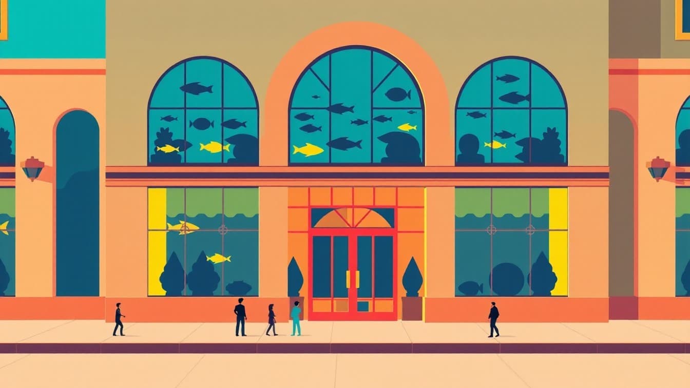 Locandina illustrata: Biglietti per l'Acuario de Sevilla! presso Acuario de Sevilla, Siviglia