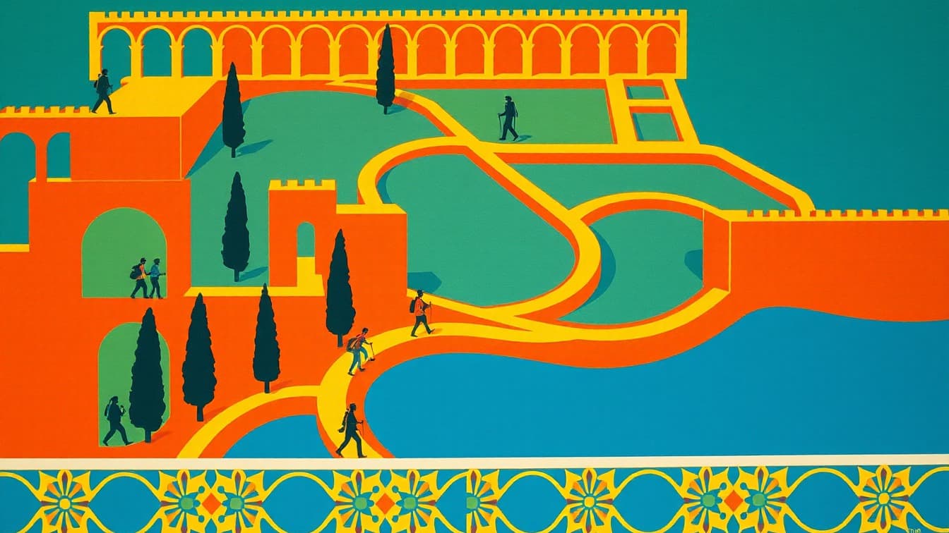 Иллюстрированная афиша: Medina Azahara: Экскурсия в Medina Azahara, Кордова