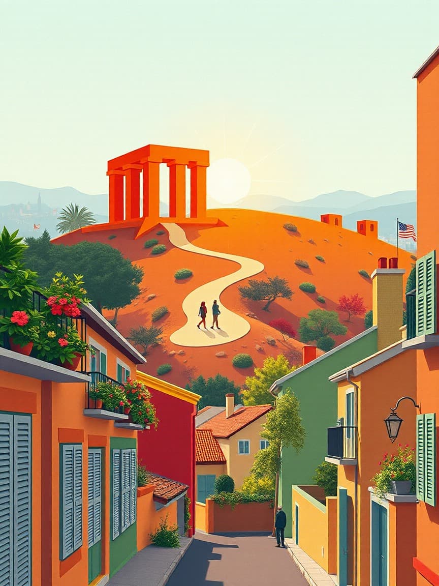 Illustriertes Plakat: Museo del Foro Romano Molinete – Museo Foro Romano, Murcia